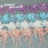 (1 Yards/Lot)  80mm Petal Chiffon Lace Fabric Webbing DIY Clothing Decoration Love Gift Ribbons Crafts