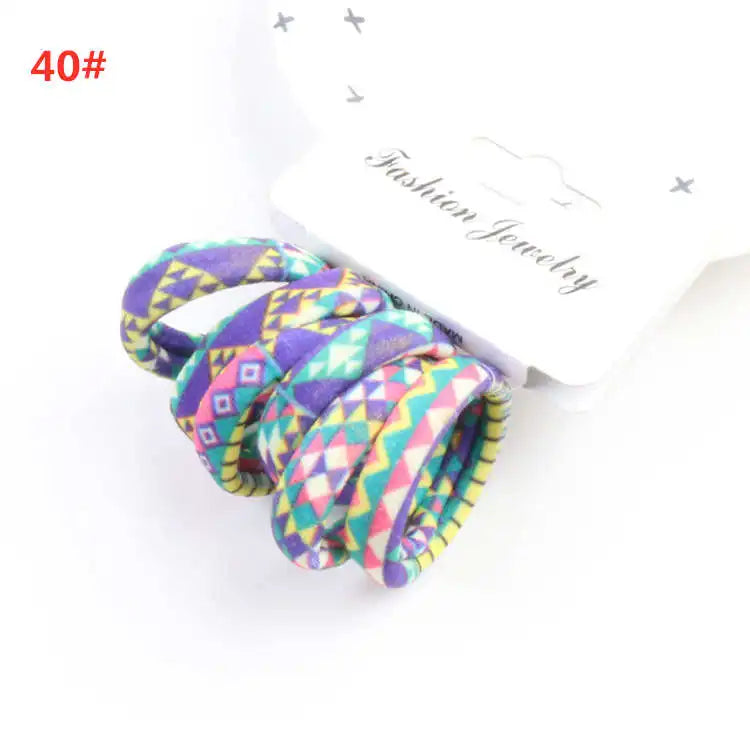 6PCS/Sett Cute Girls Elastic Hair Bands Scrunchies Ponytail Holder Rubber Bands Hair Ties Sweet Kids Hair Rope Hair Accessories
