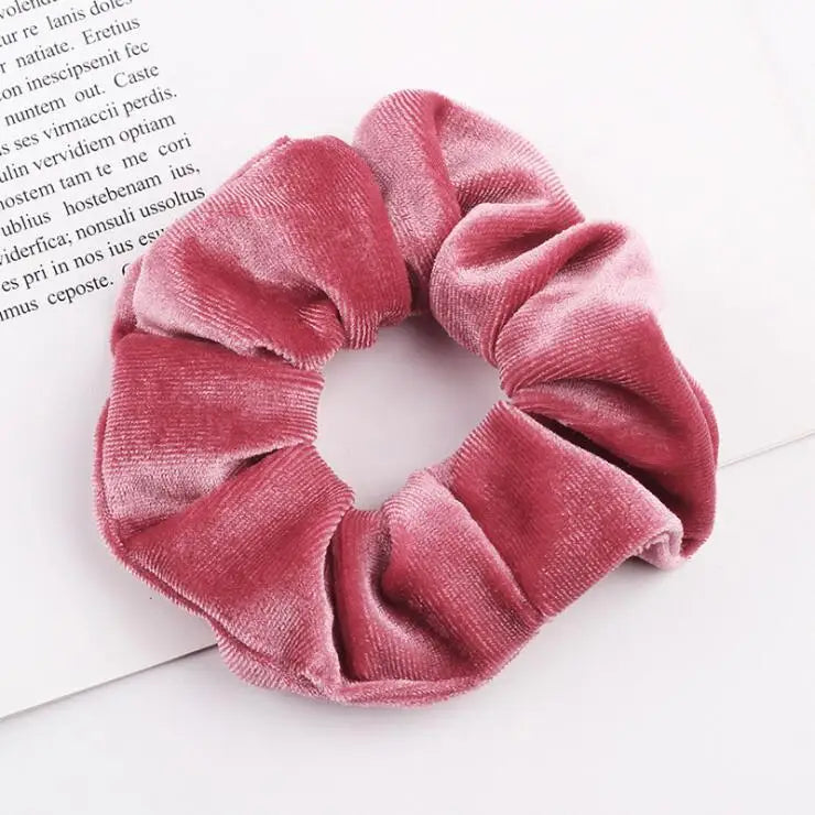 Velvet Scrunchie Women Girls Elastic Hair Rubber Bands Accessories Gum For Women Tie Hair Ring Rope Ponytail Holder Headdress