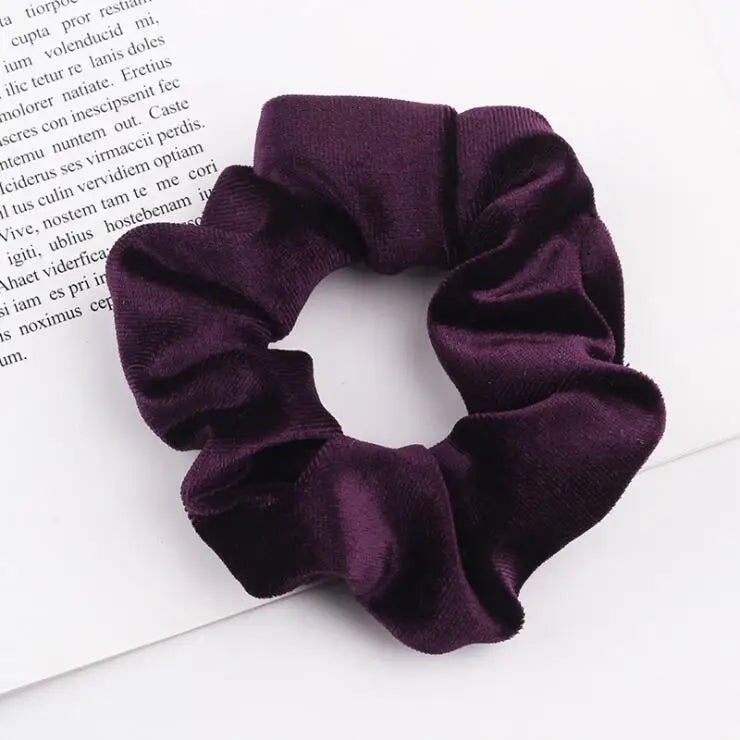 Velvet Scrunchie Women Girls Elastic Hair Rubber Bands Accessories Gum For Women Tie Hair Ring Rope Ponytail Holder Headdress