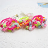 5pcs/lot Hair rubber band accessories cheapest rezinochki wholesale fluorescence candy colors hair elastics