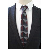 JEMYGINS Original High Quality Cotton 2.4'' Skinny Plaid Solid Cashmere Tie Wool Men Neck Tie For Youth Working Meeting