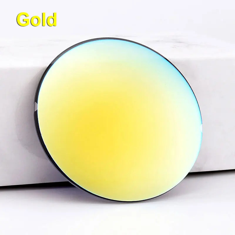 1.499 Single Vision Polarized Mirror Colorful Myopia Eyeglasses Lenses SPH -9.00~0 Cyl Optical Sun Glasses Lens High Quality