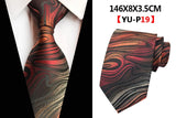 New Design Paisley Plaid Jacquard Woven Silk Mens Ties Neck Tie 8cm Striped Ties for Men Business Suit Business Wedding Party