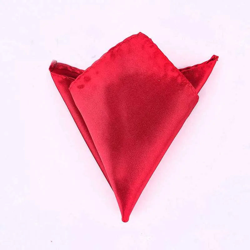 Satin Handkerchief For Men Candy Color Mens Suits Pocket Square Business Chest Towel Hanky Suit Napkin Solid  Sale
