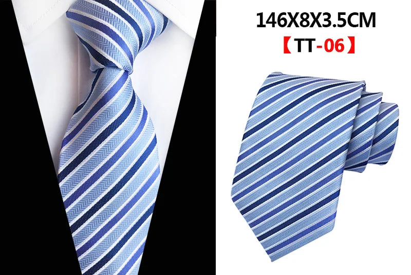 New Design Paisley Plaid Jacquard Woven Silk Mens Ties Neck Tie 8cm Striped Ties for Men Business Suit Business Wedding Party