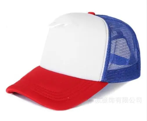 1 Piece Custom Logo Mesh Hats Men's Relaxation Hat Cheap Adult Adjustable Polyester Baseball Caps Students Hat Free Design