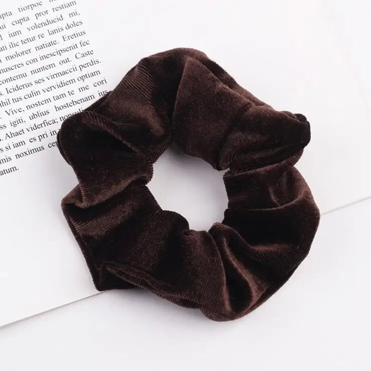 Velvet Scrunchie Women Girls Elastic Hair Rubber Bands Accessories Gum For Women Tie Hair Ring Rope Ponytail Holder Headdress