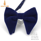 Men's Big Bow Ties For Women Men Micro Suede Bowtie Candy Solid Corduroy Butterfly Soft Lithe Gravata Wedding Party Tie Bowknot
