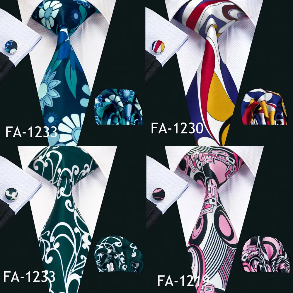 Famous Brand Cravate 2018 New Printed Tie Neck Ties For Mens Wedding Tie 8.5cm Width Mens Gravata Party Neckties For Wedding