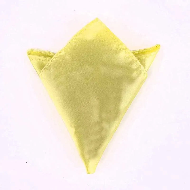 Satin Handkerchief For Men Candy Color Mens Suits Pocket Square Business Chest Towel Hanky Suit Napkin Solid  Sale