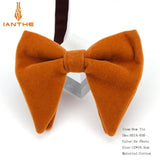 Men's Big Bow Ties For Women Men Micro Suede Bowtie Candy Solid Corduroy Butterfly Soft Lithe Gravata Wedding Party Tie Bowknot
