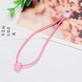 Korean Fashion Elastic Hair Bands DIY Flower Hairband Round Hoop Cute Ribbon Ball Scrunchies 100Pcs/Lot Girls Hair Accessories