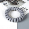 High Elasticity Telephone Coil Hairbands Women Spiral Hair Ties Girls Hair Rings Rope Solid Color Hair Accessories Gum Scrunchy