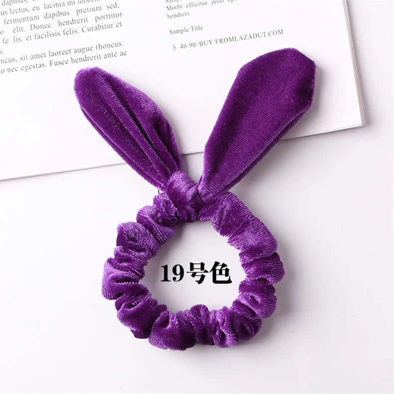 Velvet Scrunchie Women Girls Elastic Hair Rubber Bands Accessories Gum For Women Tie Hair Ring Rope Ponytail Holder Headdress
