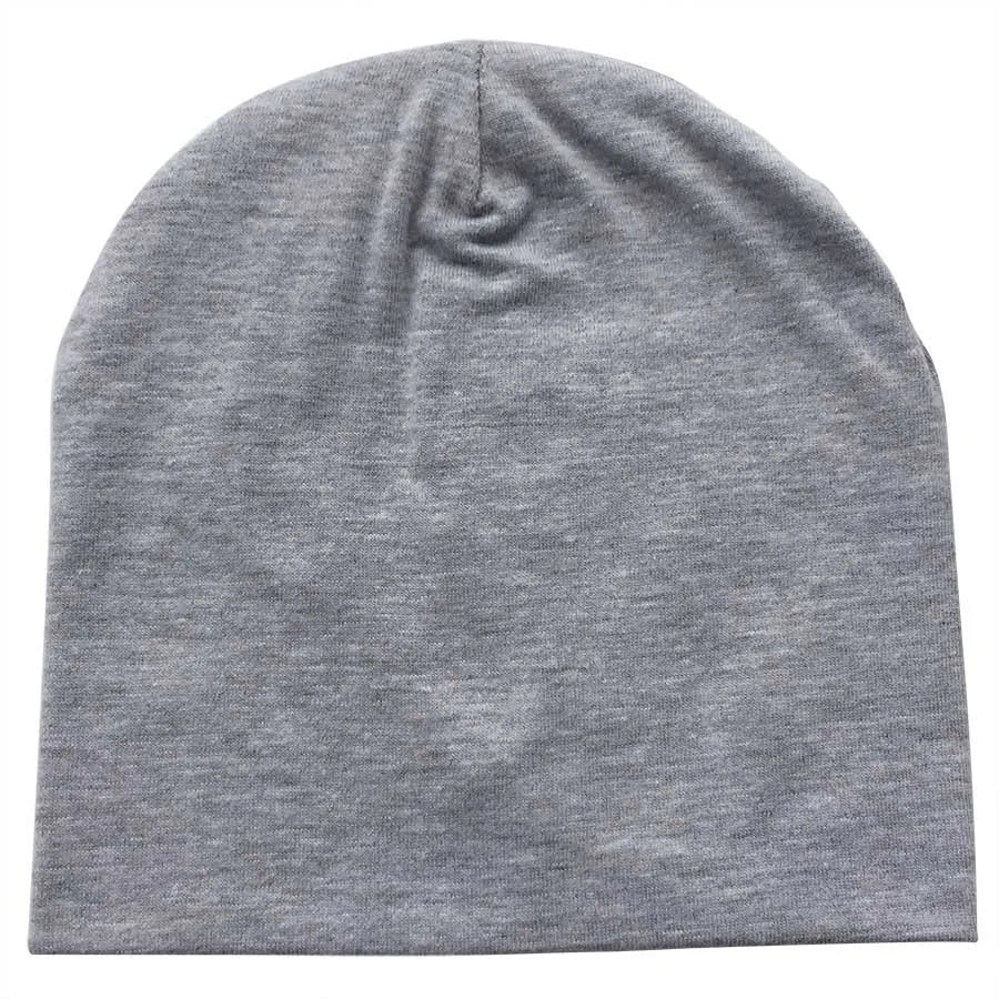 Cotton Newborn Baby Hat Girl Boy Cap Newborn 0-2Years Kids Beanie Candy Color White Black Cotton Casual Nightcap Children Cap