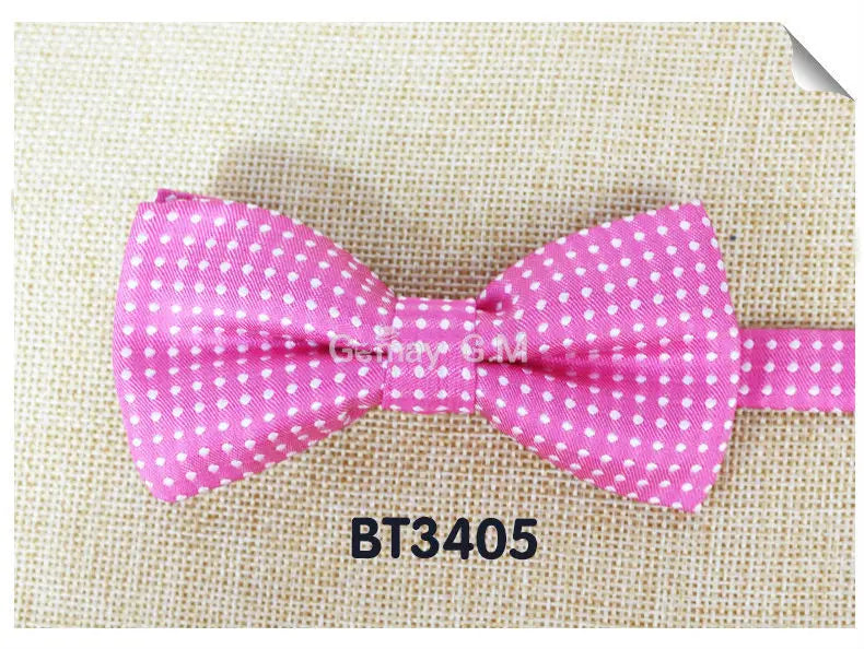 NEW Dots Children Bowtie Fashion Neckwear Adjustable Unisex Bow Tie for Boy and Girl Polyester Pre-Tied