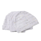New Born Baby Boy Hats 3/5Pieces Cotton Baby Girls Hats Cartoon 0-6Months Unisex Soft Solid Color Infant Accessories