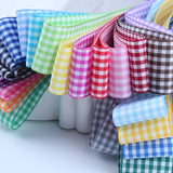 5 meters/lot Grosgrain Satin Ribbons for Wedding Christmas Party Decorations DIY Bow Craft Plaid Ribbons Card Gifts Wrap