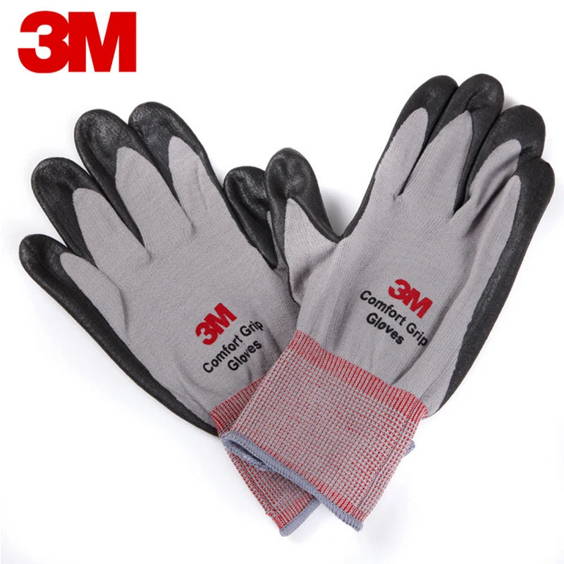 3M Work Gloves Comfort Grip wear-resistant Slip-resistant Gloves Anti-labor Safety Gloves Nitrile Rubber Gloves size L/M