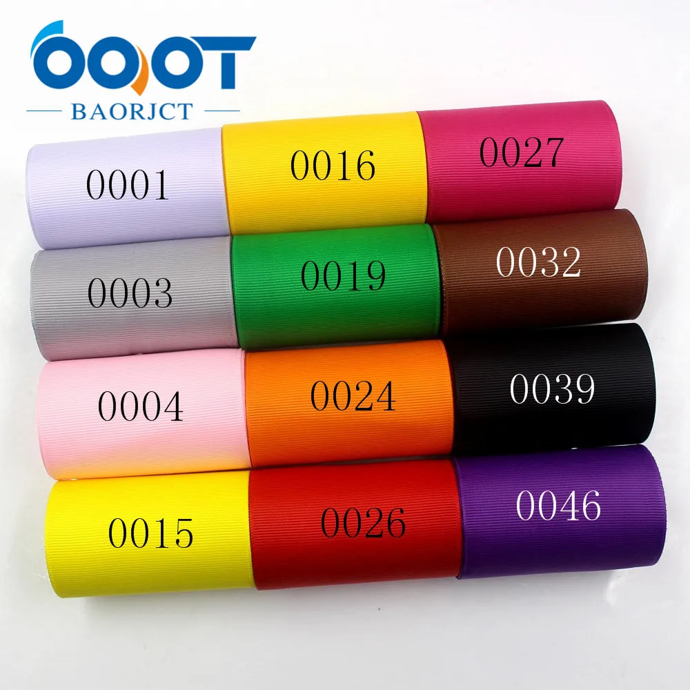 OOOT BAORJCT 181107-L75mm,75mm 10yards Solid Color Ribbons Thermal transfer Printed grosgrain,DIY Clothing handmade materials