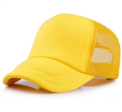 1 Piece Custom Logo Mesh Hats Men's Relaxation Hat Cheap Adult Adjustable Polyester Baseball Caps Students Hat Free Design