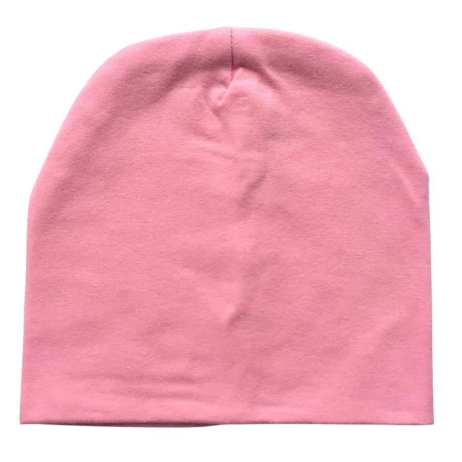 Cotton Newborn Baby Hat Girl Boy Cap Newborn 0-2Years Kids Beanie Candy Color White Black Cotton Casual Nightcap Children Cap
