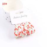 6PCS/Sett Cute Girls Elastic Hair Bands Scrunchies Ponytail Holder Rubber Bands Hair Ties Sweet Kids Hair Rope Hair Accessories