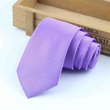 Formal Skinny Size Necktie 2.5inch Groom Gentleman Narrow Ties Men Wedding Party Polyester Gravata 6cm Width