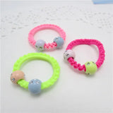 5pcs/lot Hair rubber band accessories cheapest rezinochki wholesale fluorescence candy colors hair elastics