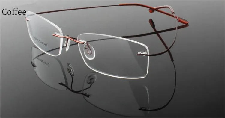 Titanium Eyewear armacao para oculos de grau Frameless Titanium Alloy Eye Glasses Frame Optical Glasses Frames for Women and Men