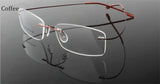 Titanium Eyewear armacao para oculos de grau Frameless Titanium Alloy Eye Glasses Frame Optical Glasses Frames for Women and Men