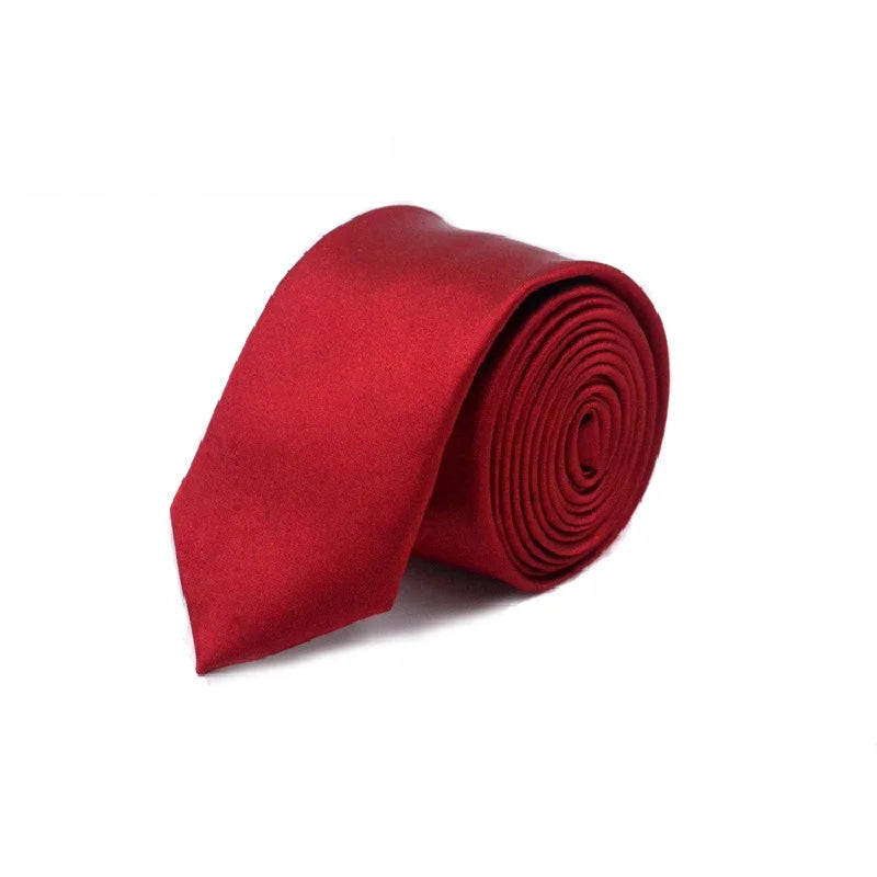 Solid Neck tie for men Gravata Slim ties narrow necktie 5cm width Cravat Mariage Gift Polyester 36 colors