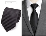 20 Style Formal Ties Business Vestidos Wedding Classic Men's Tie Stripe Grid 8cm Corbatas Dress Fashion Accessories Men Necktie