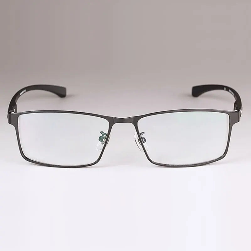 Men Titanium Alloy Eyeglasses Frame for Men Eyewear Flexible Temples Legs IP Electroplating Alloy Material,Full Rim and Half Rim