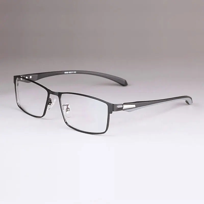 Men Titanium Alloy Eyeglasses Frame for Men Eyewear Flexible Temples Legs IP Electroplating Alloy Material,Full Rim and Half Rim