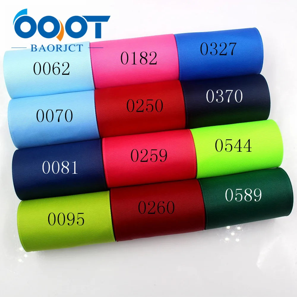 OOOT BAORJCT 181107-L75mm,75mm 10yards Solid Color Ribbons Thermal transfer Printed grosgrain,DIY Clothing handmade materials