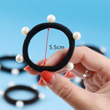 8 Pcs/lot Candy Fluorescence Colored Hair Holders High Quality Pearl Rubber Bands Hair Elastics Accessories Girl Women Tie Gum