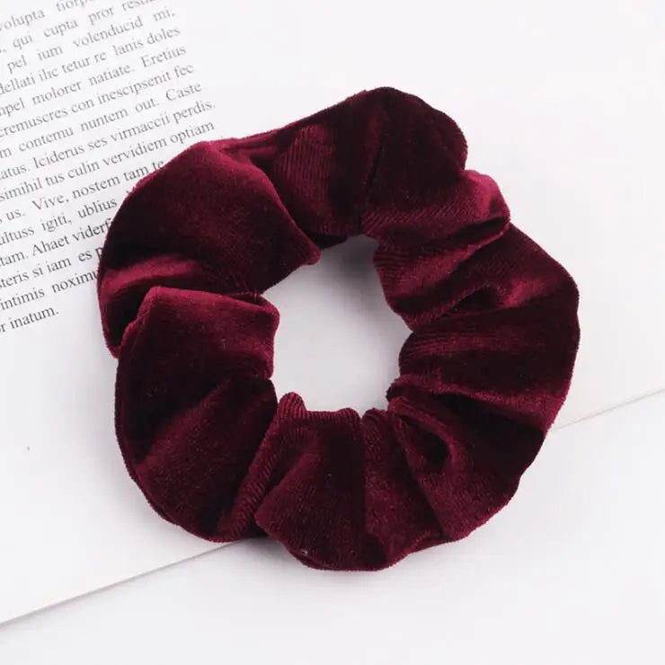 Velvet Scrunchie Women Girls Elastic Hair Rubber Bands Accessories Gum For Women Tie Hair Ring Rope Ponytail Holder Headdress