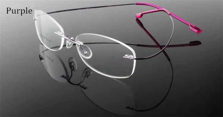 Titanium Eyewear armacao para oculos de grau Frameless Titanium Alloy Eye Glasses Frame Optical Glasses Frames for Women and Men