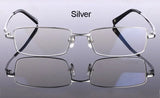Handoer Men Eyeglasses Frame Pure Titanium Optical Glasses Prescription Spectacles Full Rim Eyewear Metal Frame Glasses Frame