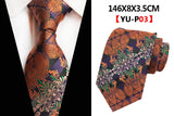 New Design Paisley Plaid Jacquard Woven Silk Mens Ties Neck Tie 8cm Striped Ties for Men Business Suit Business Wedding Party