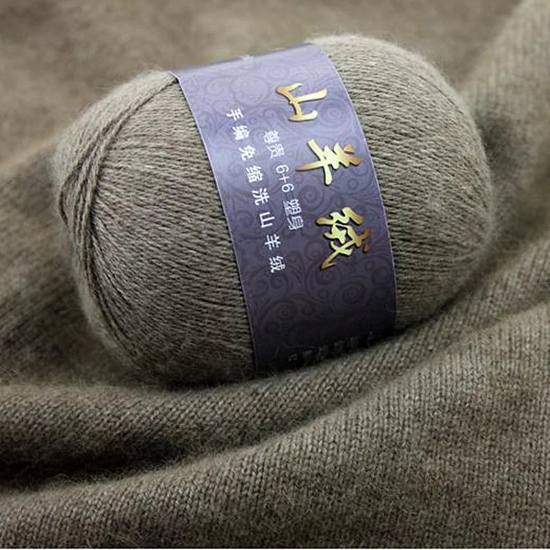 50+20 g/set Fine Mongolian Cashmere Yarn for Knitting Sweater Cardigan For Men Soft Wool Yarn For Hand crocheting hats Scarves