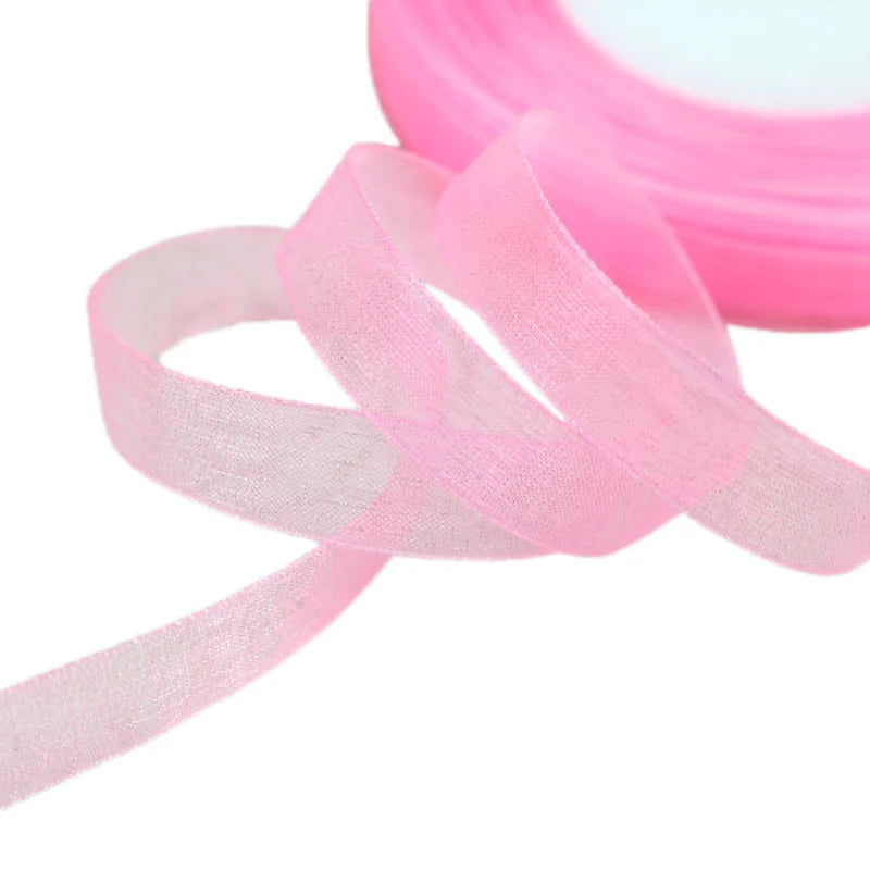 (50 yards/roll) 12mm organza ribbons wholesale gift wrapping decoration Christmas ribbons