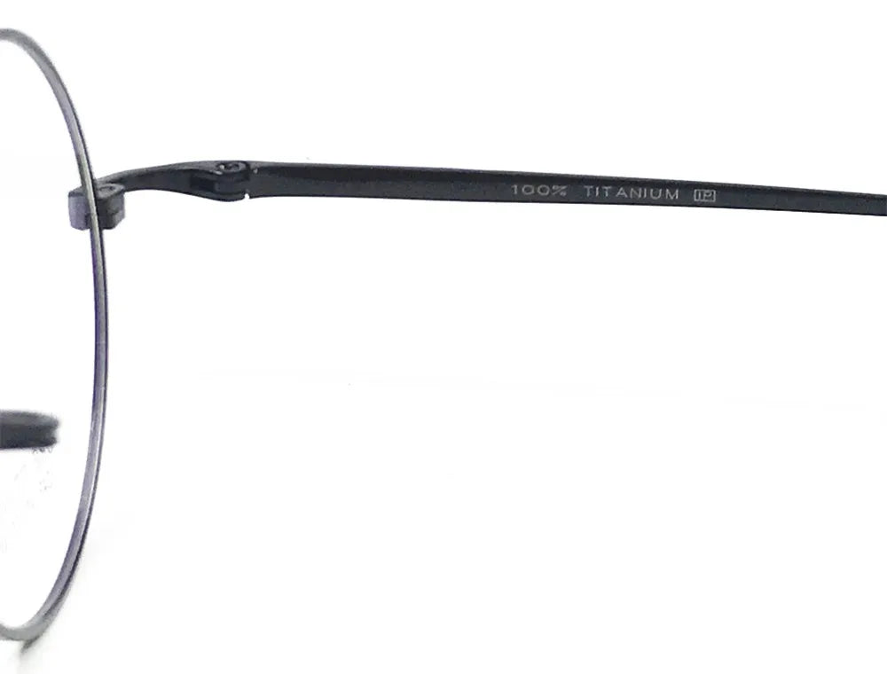 Pure Titanium Vintage 45mm Small Round Eyeglass Frames Full Rim Rx able Glasses