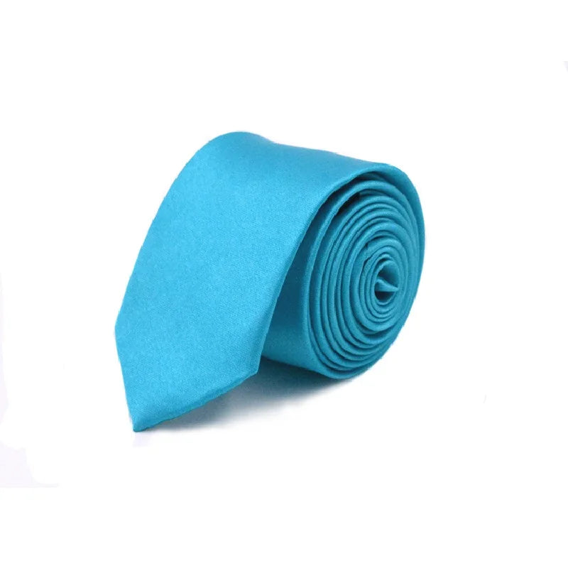 Solid Neck tie for men Gravata Slim ties narrow necktie 5cm width Cravat Mariage Gift Polyester 36 colors