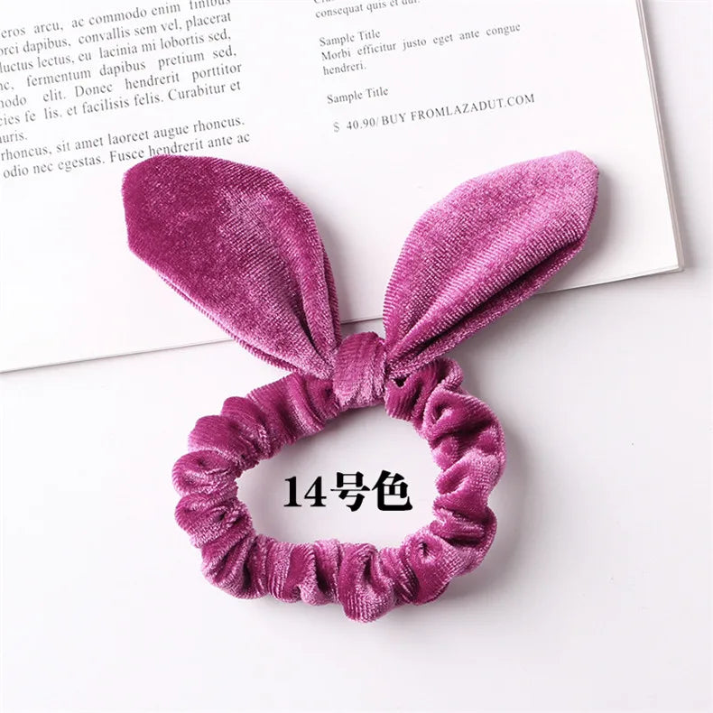 Velvet Scrunchie Women Girls Elastic Hair Rubber Bands Accessories Gum For Women Tie Hair Ring Rope Ponytail Holder Headdress