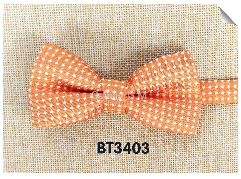 NEW Dots Children Bowtie Fashion Neckwear Adjustable Unisex Bow Tie for Boy and Girl Polyester Pre-Tied