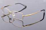 Handoer Men Eyeglasses Frame Pure Titanium Optical Glasses Prescription Spectacles Full Rim Eyewear Metal Frame Glasses Frame