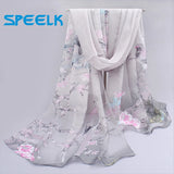 6 Colors New Chiffon Scarves  Women Summer Silk Scarf Chiffon Thin Shawls And Wraps  Foulard Flower Hijab Stoles Wholesale